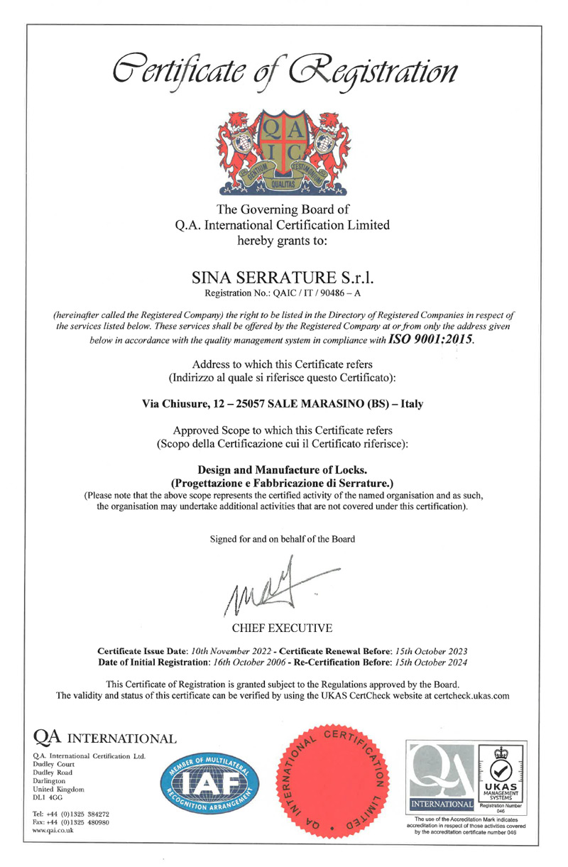 EN ISO 9001:2015