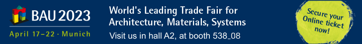 BAU 2023 - World's leading trade fair for architecture, materials, systems